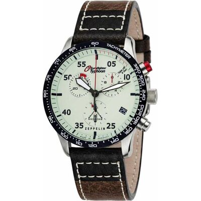 Zeppelin, Armbanduhr, Uhr Uhr Eurofighter 7298-5, Quarz, Silber, (Analoguhr, Chronograph, 43 mm) Zeppelin, Armbanduhr, Uhr Uhr Eurofighter 7298-5, Quarz, Silber, (Analoguhr, Chronograph, 43 mm)