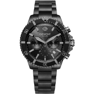 Giewont, Armbanduhr, Zegarek Zegarek Męski Chronograph Sapphire Czarno Tytanowy GW3970-B1, Schwarz, Silber, (Chronograph) Giewont, Armbanduhr, Zegarek Zegarek Męski Chronograph Sapphire Czarno Tytanowy GW3970-B1, Schwarz, Silber, (Chronograph)