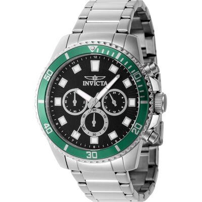 Invicta, Armbanduhr, Pro Diver - 46051, Grau, Schwarz, (Chronograph, 45 mm) Invicta, Armbanduhr, Pro Diver - 46051, Grau, Schwarz, (Chronograph, 45 mm)