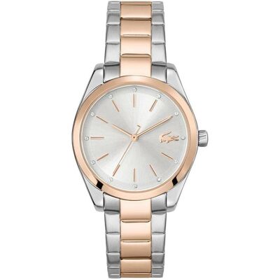Lacoste, Armbanduhr, Petite Parisienne Analoges Quarzuhrenmodell mit Kristallen und Edelstahlarmband, Silber, (30.70 mm) Lacoste, Armbanduhr, Petite Parisienne Analoges Quarzuhrenmodell mit Kristallen und Edelstahlarmband, Silber, (30.70 mm)