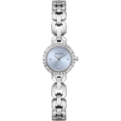 Guess Armbanduhr, Siren, Blau, Türkis, Silber, (Analoguhr, 22 mm) Guess Armbanduhr, Siren, Blau, Türkis, Silber, (Analoguhr, 22 mm)