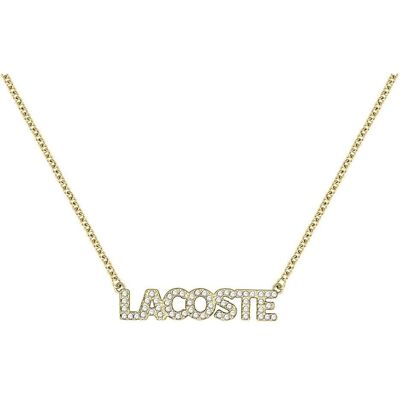 Lacoste, Halsschmuck, Damenkette mit Kristallen und Krebsschluss, (Edelstahl) Lacoste, Halsschmuck, Damenkette mit Kristallen und Krebsschluss, (Edelstahl)