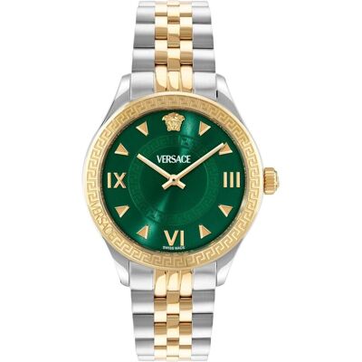 Versace, Armbanduhr, VE2S01125, Gold, Grün, Silber, (Analoguhr, Swiss Made, 35 mm) Versace, Armbanduhr, VE2S01125, Gold, Grün, Silber, (Analoguhr, Swiss Made, 35 mm)