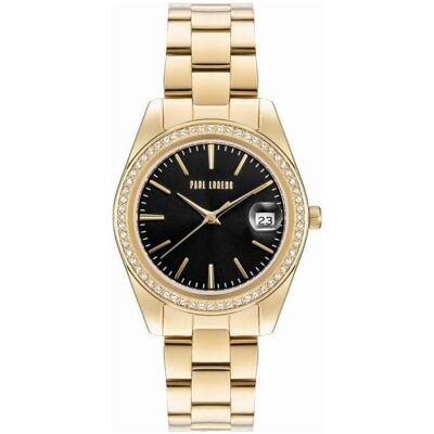 Paul Lorens, Armbanduhr, Women's Watch PL20001B-1D1 + BOX, Gold, Schwarz, (Analoguhr, 33 mm) Paul Lorens, Armbanduhr, Women's Watch PL20001B-1D1 + BOX, Gold, Schwarz, (Analoguhr, 33 mm)