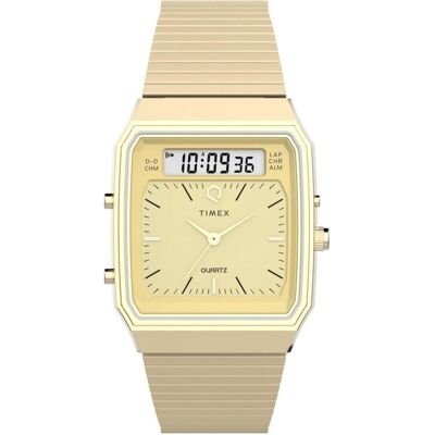 Timex, Armbanduhr, Q Reissue, Gold, (33 mm) Timex, Armbanduhr, Q Reissue, Gold, (33 mm)