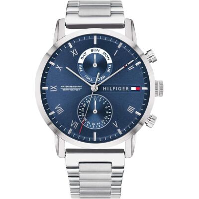 Tommy Hilfiger Armbanduhr, Kane, Silber, (Analoguhr, 44 mm) Tommy Hilfiger Armbanduhr, Kane, Silber, (Analoguhr, 44 mm)