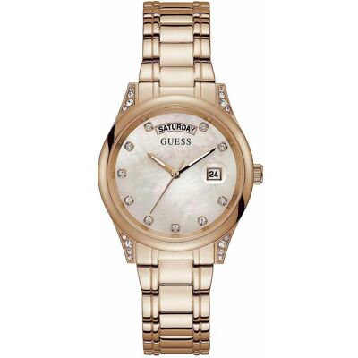 Guess Armbanduhr, Aura, Rosa, (Analoguhr, 36 mm) Guess Armbanduhr, Aura, Rosa, (Analoguhr, 36 mm)