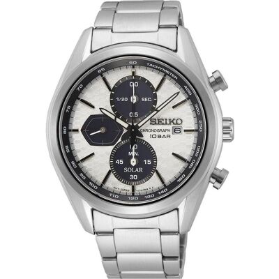 Seiko Armbanduhr, Solar Chronograph Diver's, Silber, (Analoguhr, 41 mm) Seiko Armbanduhr, Solar Chronograph Diver's, Silber, (Analoguhr, 41 mm)