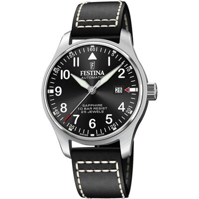 Festina, Armbanduhr, Swiss Made, Silber, (Analoguhr, 44 mm) Festina, Armbanduhr, Swiss Made, Silber, (Analoguhr, 44 mm)