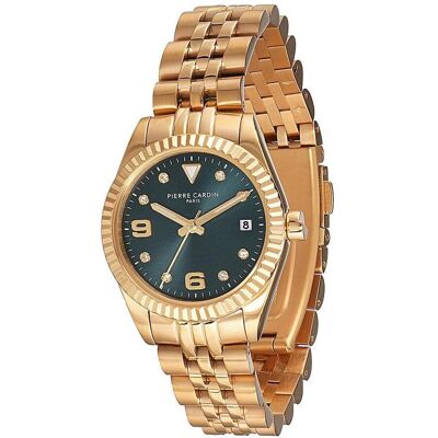 Pierre Cardin, Armbanduhr, Damenuhr CF.1012.MG.2 (Ø 28 mm), Grün, Gold, (28 mm) Pierre Cardin, Armbanduhr, Damenuhr CF.1012.MG.2 (Ø 28 mm), Grün, Gold, (28 mm)