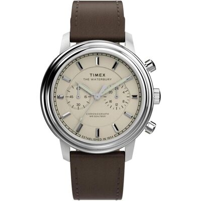 Timex, Armbanduhr, Waterbury Metropolitan, Braun, (41 mm) Timex, Armbanduhr, Waterbury Metropolitan, Braun, (41 mm)