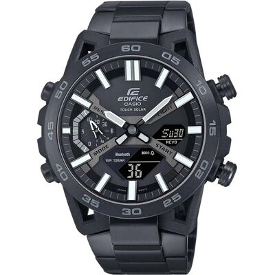 Casio Armbanduhr, ECB-2000DC-1BEF, Schwarz, (Chronograph, Chronometer, Funkuhr, Gangreserveanzeige, 48 mm) Casio Armbanduhr, ECB-2000DC-1BEF, Schwarz, (Chronograph, Chronometer, Funkuhr, Gangreserveanzeige, 48 mm)