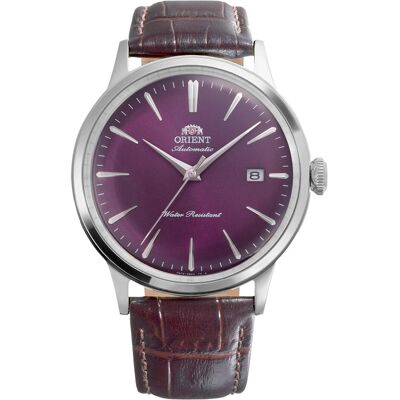 Orient, Armbanduhr, Bambino Automatic RA-AC0032V30B Herrenuhr, Braun, Violett, Grau, Silber, (Analoguhr, 40 mm) Orient, Armbanduhr, Bambino Automatic RA-AC0032V30B Herrenuhr, Braun, Violett, Grau, Silber, (Analoguhr, 40 mm)