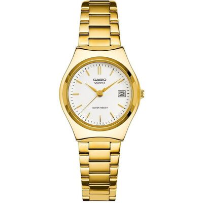 Casio Armbanduhr, LTP-1170N-7A, Gold, Weiss, (Analoguhr, 25 mm) Casio Armbanduhr, LTP-1170N-7A, Gold, Weiss, (Analoguhr, 25 mm)