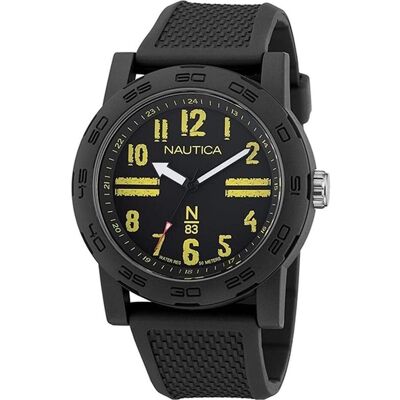 Nautica, Armbanduhr, Ayia Triada, Schwarz, Mehrfarbig, (Chronograph, 44 mm) Nautica, Armbanduhr, Ayia Triada, Schwarz, Mehrfarbig, (Chronograph, 44 mm)
