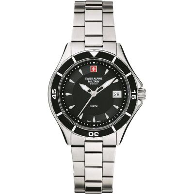 Swiss Alpine Military, Armbanduhr, 7740.1137 Damen 36mm 10ATM, Silber, (Analoguhr, 36 mm) Swiss Alpine Military, Armbanduhr, 7740.1137 Damen 36mm 10ATM, Silber, (Analoguhr, 36 mm)