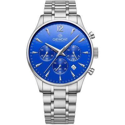 Giewont, Armbanduhr, Zegarek Zegarek Męski Chronograph Sapphire Srebrno Niebieski GW6310-B3, Blau, Silber, (Analoguhr, Chronograph) Giewont, Armbanduhr, Zegarek Zegarek Męski Chronograph Sapphire Srebrno Niebieski GW6310-B3, Blau, Silber, (Analoguhr, Chronograph)