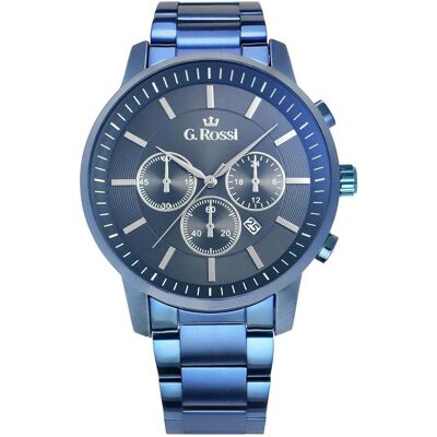 Gino Rossi, Armbanduhr, Herren G. Rossi 6647B-6F1, Blau, (46 mm) Gino Rossi, Armbanduhr, Herren G. Rossi 6647B-6F1, Blau, (46 mm)