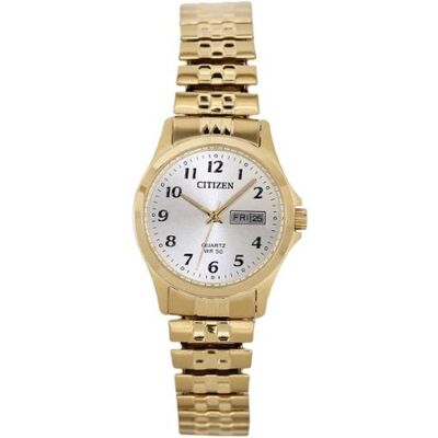 Citizen Armbanduhr, Orologio da Donna Quadrante Oro Quarzo, Gold, (26 mm) Citizen Armbanduhr, Orologio da Donna Quadrante Oro Quarzo, Gold, (26 mm)