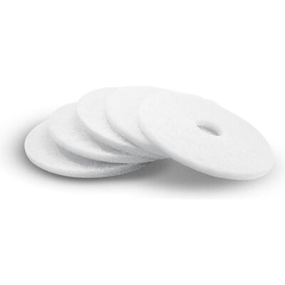Kärcher Professional, Schleifmittel, Pad, sehr weich, 432mm, weiss 5tlg Kärcher Professional, Schleifmittel, Pad, sehr weich, 432mm, weiss 5tlg