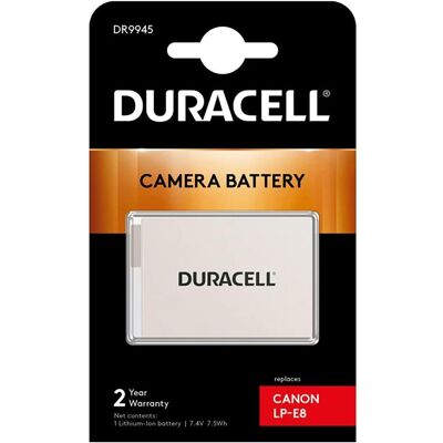 Duracell Lp-E8 (Kamera Akku), Kamera Stromversorgung, Weiss Duracell Lp-E8 (Kamera Akku), Kamera Stromversorgung, Weiss