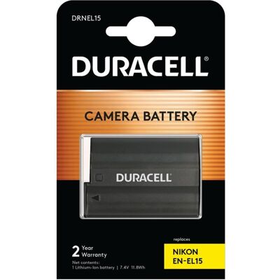 Duracell Lithium-Ionen-Akku EN-EL15,1400mAh (Kamera Akku), Kamera Stromversorgung, Schwarz Duracell Lithium-Ionen-Akku EN-EL15,1400mAh (Kamera Akku), Kamera Stromversorgung, Schwarz