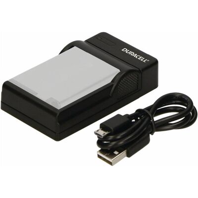 Duracell Ladegerät mit USB Kabel für DRC13L/NB-13L (Kamera Akku Ladegerät), Kamera Stromversorgung, Schwarz Duracell Ladegerät mit USB Kabel für DRC13L/NB-13L (Kamera Akku Ladegerät), Kamera Stromversorgung, Schwarz