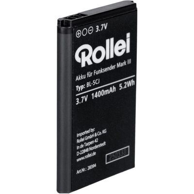 Rollei Akku für Funksender Mark III (Kamera Akku), Kamera Stromversorgung Rollei Akku für Funksender Mark III (Kamera Akku), Kamera Stromversorgung