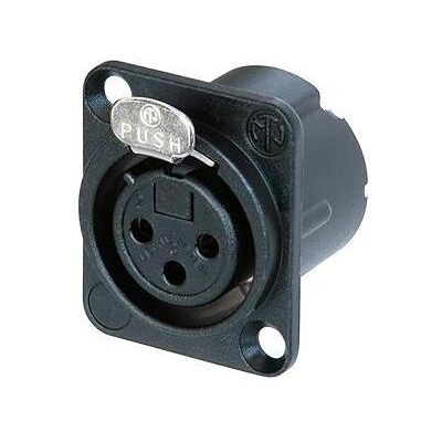 Neutrik - XLR-EINBAUBUCHSE, 3-POLIGE CHASSISBUCHSE, VERGOLDET, SCHWARZ, D-GRÖssE, Audio Stecker, Schwarz Neutrik - XLR-EINBAUBUCHSE, 3-POLIGE CHASSISBUCHSE, VERGOLDET, SCHWARZ, D-GRÖssE, Audio Stecker, Schwarz