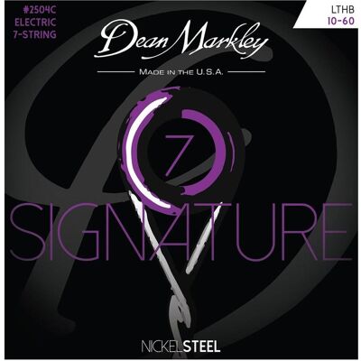 Dean Markley Nickelsteel Electric Guitar Stings LT HB 7STR 10-60 (7x, E-Gitarre, 0.06"), Saiten Dean Markley Nickelsteel Electric Guitar Stings LT HB 7STR 10-60 (7x, E-Gitarre, 0.06"), Saiten