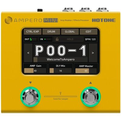 Hotone Ampero Mini (Gitarre), Effektpedal, Mehrfarbig Hotone Ampero Mini (Gitarre), Effektpedal, Mehrfarbig