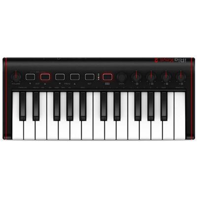 IK Multimedia iRig Keys Mini 2 (Keyboard), MIDI Controller, Schwarz IK Multimedia iRig Keys Mini 2 (Keyboard), MIDI Controller, Schwarz