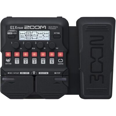 Zoom G1X Four (Gitarre), Effektpedal, Schwarz Zoom G1X Four (Gitarre), Effektpedal, Schwarz