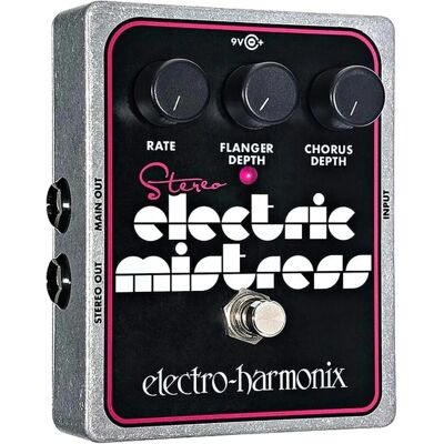 Electro-Harmonix Stereo Electric Mistress (E-Gitarre), Effektpedal, Grau, Schwarz Electro-Harmonix Stereo Electric Mistress (E-Gitarre), Effektpedal, Grau, Schwarz