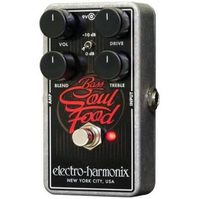 Electro-Harmonix Bass Soul Food (Bass, Gitarre), Effektpedal, Silber Electro-Harmonix Bass Soul Food (Bass, Gitarre), Effektpedal, Silber