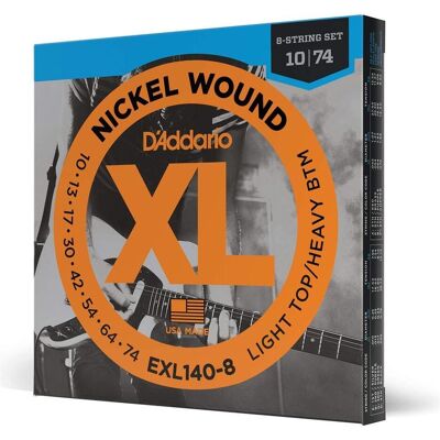 D'Addario Exl140-8 (8x, E-Gitarre, 0.07"), Saiten D'Addario Exl140-8 (8x, E-Gitarre, 0.07"), Saiten
