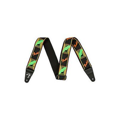 Fender Neon Monogr. Strap, green/ornage, Gitarre Zubehör, Mehrfarbig Fender Neon Monogr. Strap, green/ornage, Gitarre Zubehör, Mehrfarbig