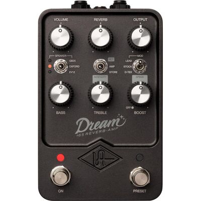 Universal Audio UAFX Dream '65 Reverb Amplifier - Gitarreneffekt (Gitarre), Effektpedal, Schwarz Universal Audio UAFX Dream '65 Reverb Amplifier - Gitarreneffekt (Gitarre), Effektpedal, Schwarz