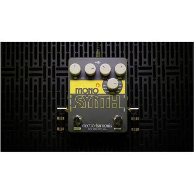 Electro-Harmonix Mono Synth (E-Gitarre), Effektpedal, Gelb, Grau Electro-Harmonix Mono Synth (E-Gitarre), Effektpedal, Gelb, Grau