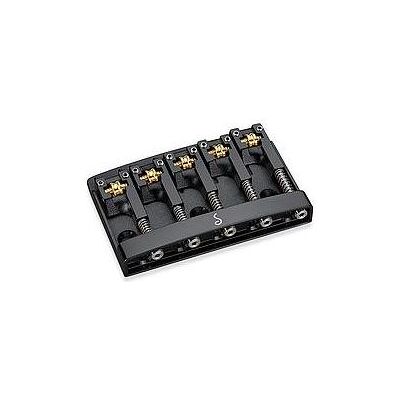 Schaller 3D-5 Bass Bridge black chrome, Gitarre Zubehör, Schwarz Schaller 3D-5 Bass Bridge black chrome, Gitarre Zubehör, Schwarz