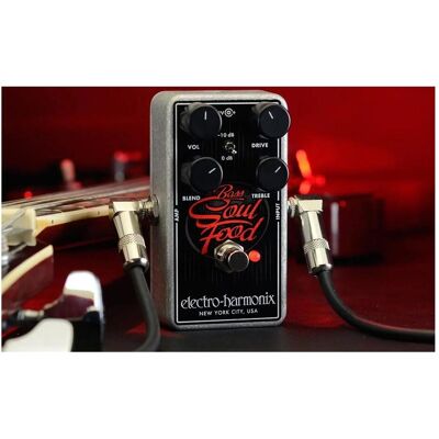 Electro-Harmonix Bass Soul Food (Bass, Gitarre), Effektpedal, Silber, Schwarz Electro-Harmonix Bass Soul Food (Bass, Gitarre), Effektpedal, Silber, Schwarz