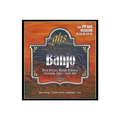 GHS PF 180 5-Str. Banjo String St. Steel (Banjo), Saiten GHS PF 180 5-Str. Banjo String St. Steel (Banjo), Saiten