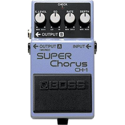 Boss (Electronics) Gitarreneffekt Chorus CH-1 (Gitarre), Effektpedal, Blau Boss (Electronics) Gitarreneffekt Chorus CH-1 (Gitarre), Effektpedal, Blau