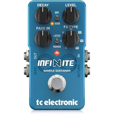 TC Electronic INFINITE SAMPLE SUSTAINER Efekt typu Sustainer (Gitarre), Effektpedal, Blau TC Electronic INFINITE SAMPLE SUSTAINER Efekt typu Sustainer (Gitarre), Effektpedal, Blau