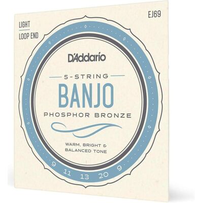 D'Addario EJ69 (5x, Banjo, 0.02"), Saiten D'Addario EJ69 (5x, Banjo, 0.02"), Saiten