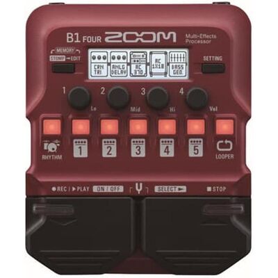 Zoom B1 Four (Bass), Effektpedal, Schwarz Zoom B1 Four (Bass), Effektpedal, Schwarz