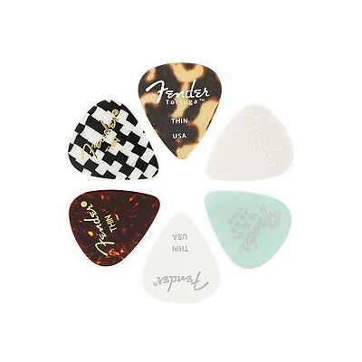 Fender 351 Material Medley, T, (6), Plektrum, Mehrfarbig Fender 351 Material Medley, T, (6), Plektrum, Mehrfarbig