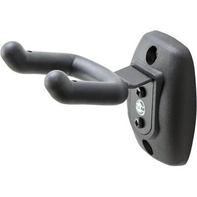K&M Ukulele-Wandhalter (Gitarre, Ukulele), Instrumentenständer + Halter, Schwarz K&M Ukulele-Wandhalter (Gitarre, Ukulele), Instrumentenständer + Halter, Schwarz