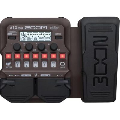 Zoom A1X Four (Trompete, Violine), Effektpedal, Schwarz Zoom A1X Four (Trompete, Violine), Effektpedal, Schwarz