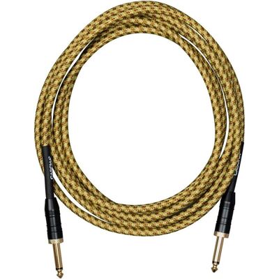 Cascha Professional Line Gitarrenkabel – 9 m – gerade-gerade – Tweed Natural, Gitarre Zubehör, Mehrfarbig Cascha Professional Line Gitarrenkabel – 9 m – gerade-gerade – Tweed Natural, Gitarre Zubehör, Mehrfarbig